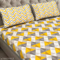 BEDOPS PURE COTTON JAIPURI DOUBLE BEDSHEET WITH 2 PILLOW COVERS
