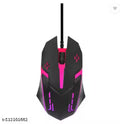 Wired USB Mouse with 3 Handy Buttons 1500 DPI MS-0067 Wired Optical Mouse (USB 2.0, Black)