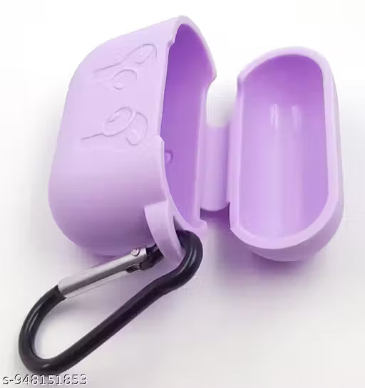 Soft Case Cover, 360-Degree Shock- Case with Holding Metal Hook I Support Wireless Charging I Fronnt LED Visible ( Pastel Random Colour )