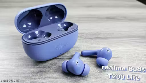 Buds T200 Lite Bluetooth in Ear Earbuds,4 Mic, AI ENC for Calls,48 Hours Bluetooth Gaming
