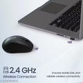 Portronics Toad 34 Wireless Mouse with 2.4 GHz Wireless, Adjustable Sensitivity, USB Receiver, Ergonomic Design, for Laptops, Desktops PC, (Black)