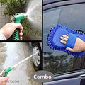 2 in 1 Combo Set of High Pressure Water Spray Spray Gun with Brass Nozzle for Car/Bike and Car Washing Sponge with Microfiber Washer