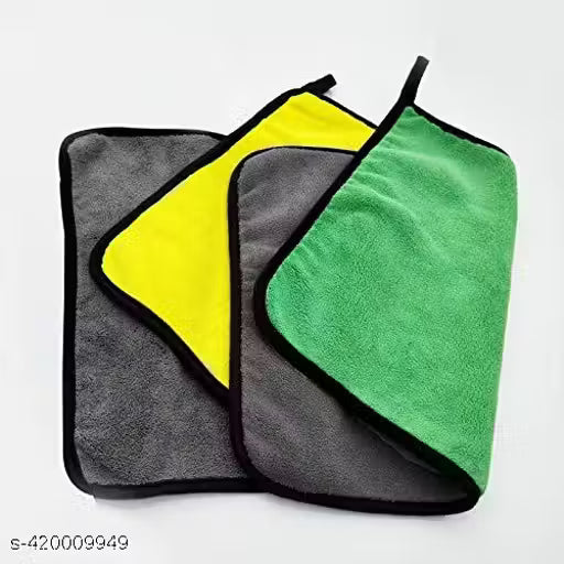 Microfiber Soft Ultra Absorption Kitchen Cleaning Cloth for Home Cleaning, Microfiber Towel for Car Bike Cleaning Washing(30 x 40 CM)(MULTICOLOR)(PACK OF 2)