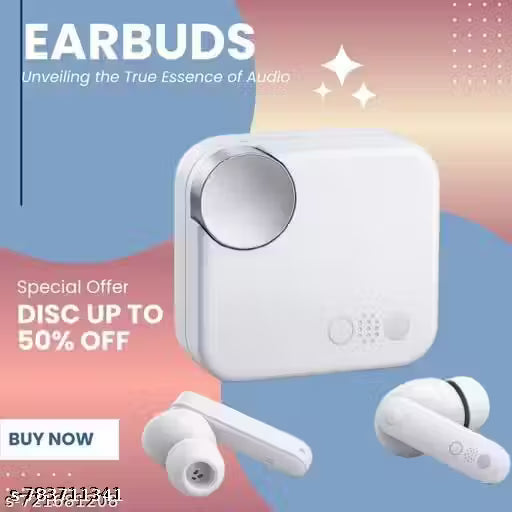 CNF WHITE Buds Pro With 45 Db Anc, Ultra Bass Technology & Upto 39 Hours Of Battery Life Bluetooth In ear Headset CNF WHITE @GAB391