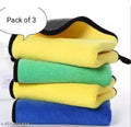 PACK OF 3 PC CAR CLEANER TOWEL MULTI USE LUXURY SOFT KITCHEN BATHROOM Extra Thick Plush Towel for Car Detailing, Cleaning, Washing and Polishing