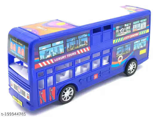 JVTS Kids Toy Transportation Vehicle Double Decker Bus Toy (25*7*10 cm) (Multicolor, Pack of: 1)