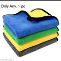 Microfiber Cleaning Cloth, Two-Sided Coral Wool Reusable Cleaner Towel, Superior Absorbency, High Rags for Car Kitchen Home. random colour only. Pack of. 1. Pc random colour