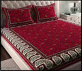Rajasthani 100% Jaipuri Cotton King Size Double Bedsheet With 2 Pillow Covers