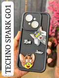 New Design Tom and Jerry Back Cover Soft Silicone Case Cover Edge Camera Protection Cover