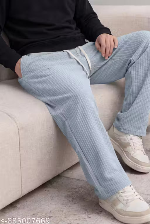 Men’s Textured Relaxed Fit Track Pants