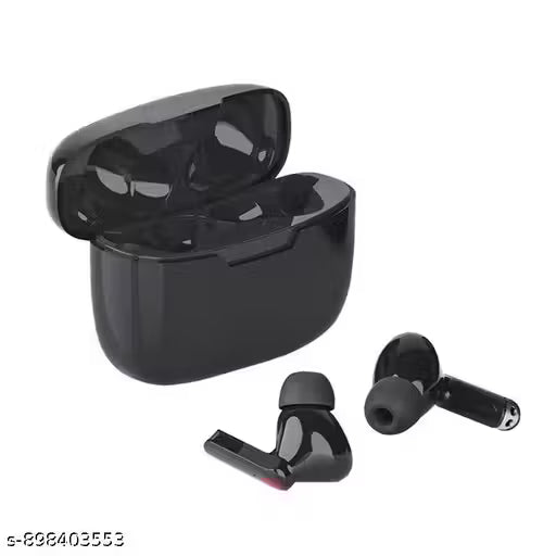 Black TWS Earbuds | Powerful Bass, Touch Control & Stable Connectivity