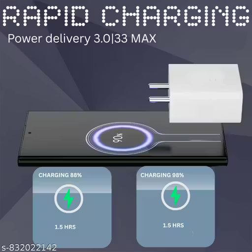 33 Watt Fast Charger; Compatible with No-t-i-n-g Phones, Compatible with Phone 1, Phone 2a Plus, Phone 2a
