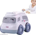 Ambulance Musical Car Toy for Toddlers – Light, Sound, Push & Go Fun Vehicle