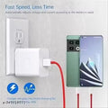 85 Watt Super-Fast Charger, 5A PoweEr Adapter Fast Charging Mobile Charger With Detachable Cable Supports Supervooc, Vooc, Superdart, Dash, Warp Charging Tech -,Cable Included