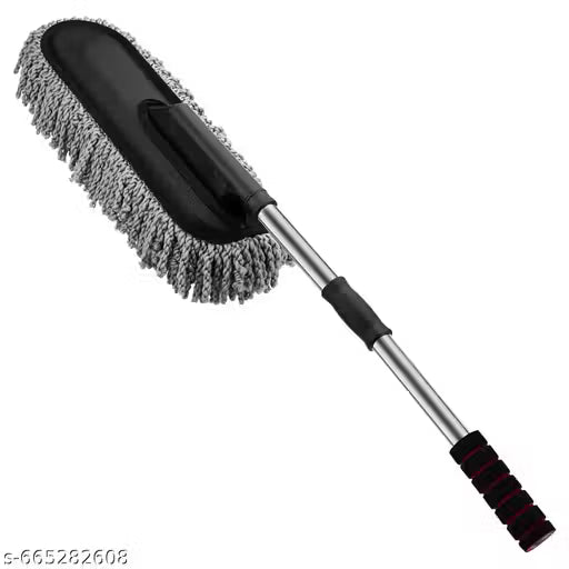 Extendable Soft Microfiber Car Cleaning Duster with Handle Car Cleaning Brush, Car Duster Drill-Free for Exterior Dust Remover Car
