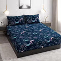 Fitted elastic Bedsheet with 2 Pillow Covers ( king size , 76 X 72 inches fits upto mattress )