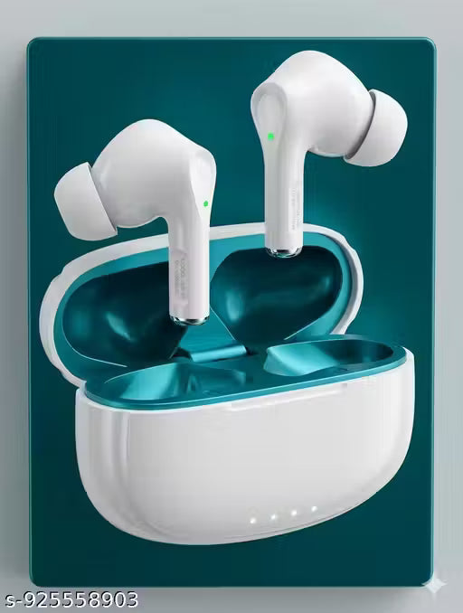 Earbuds Touch Sensor Wireless Bluetooth TWS Connectivity for Android iOS Devices Bluetooth Gaming (Glossy White, True Wireless)