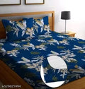 bedsheet/Elastic fitted bedsheet/Fitted bedsheet 320 Tc premium quality cotton bedsheet with 2 pillow covers.