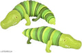 Chocozone Crawling Caterpillar Toy Toddler Toys for Kids Flexible Clicky Sound Making Sensory Toys for 2+ Years Old Boys & Girls (21cm Crocodile)