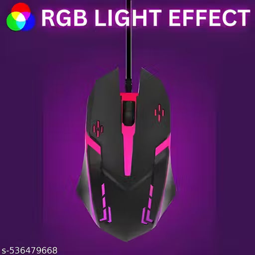 wired gaming mouse with lights