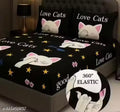 Bedsheet All Around Fitted Elastic Bedsheet With 2 Pillow Covers