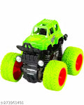 STRIVE Mini Monster Trucks Friction Powered Cars for Kids Big Rubber Tires Baby Boys Super Cars Blaze Truck Children Gift Toys (Pack of 2 & MULTOCOLOR)
