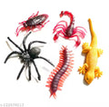 5pcs Special Fake Toy for Kids Realistic Fake Insects 1 Lizard, 1 Scorpion, 1 Spider, 1 Katter, 1 Cockracoch