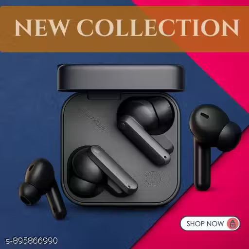 Black Buds Pro With 45 Db Anc, Ultra Bass Technology & Upto 295 Hours Of Battery Life Bluetooth In ear Headset (BLACK)
