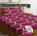 Fitted Bedsheet Elastic Bedsheet Double Bed Fitted Bedsheet King Size Bedsheet Queen Size Bedsheet Cotton Fitted Sheet