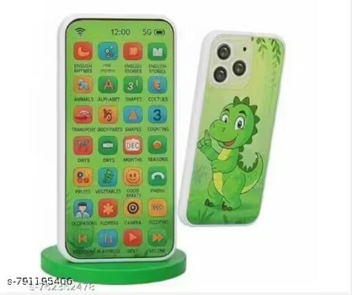 Kids Phone – Rechargeable Toy for Kids with 24 Learning Modes | Talking Dummy Mobile for Boys & Girls Age 2–12 | Educational Mobile Phone Toy with, Music & Games