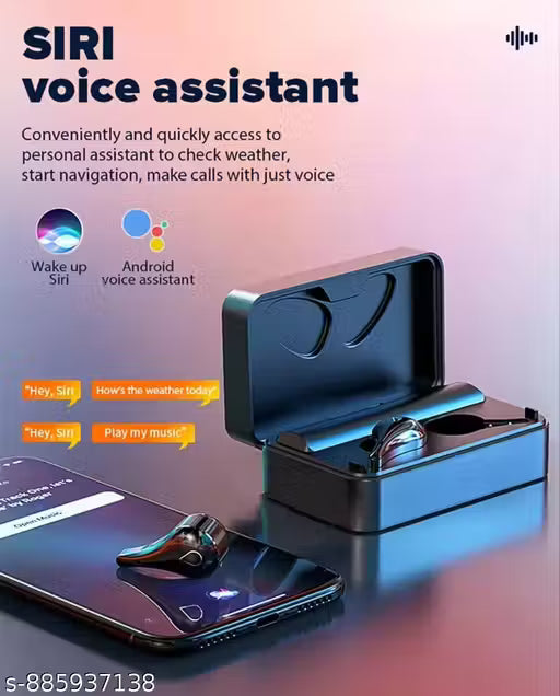 Premium High Quality Truly Wireless TWS Earbud, ANC Bluetooth Earbuds with Display, 30 Hrs Playtime with Fast Charging,