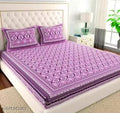 RAJASTHANI 100% JAIPURI COTTON DOUBLE BEDSHEET WITH 2 PILLOW COVER