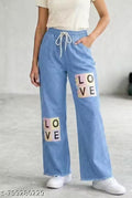 This stylish bottom set perfectly balances a relaxed, bohemian aesthetic with modern streetwear influences,