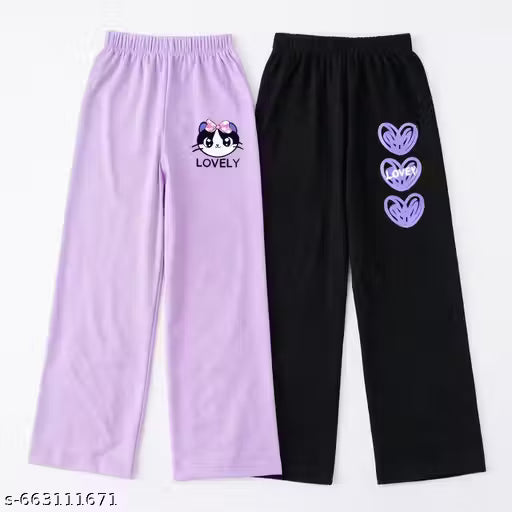 Older Girls Cutest Print Casual wear Palazo Pant- Pack of 2