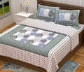 100% Cotton Rajasthani Jaipuri Double bed Size #Bedsheets Set of 1 Double #Bedsheets with 2 Pillow Covers (Multicolour) - 180 TC