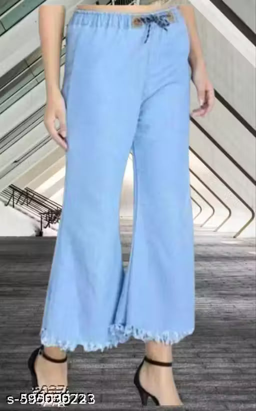 WOMEN DENIM PALAZZO