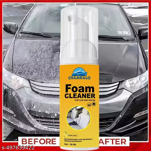 Chamkalo Car Cleaner Kitchen Cleaner Home Cleaner Office Cleaner Spray Sofa Cleaner Multipurpose Foam Cleaner SprayVehicle Interior Cleaner 60ml