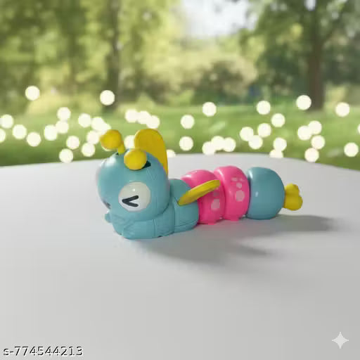 Colorful Wind-up Caterpillar Toy for Kids – Moving Walking Bug Toy with Vibrant Green & Purple Segments – Ideal Birthday Gift for Toddlers and Preschoolers( random colour)