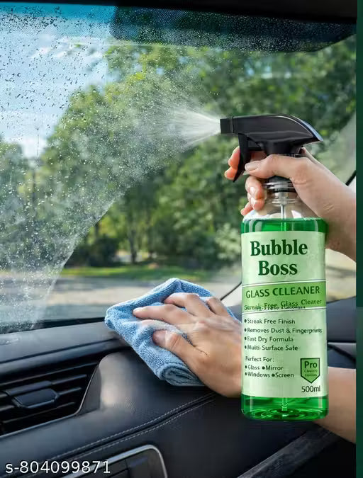 Glass Cleaner 500ml – Spray, Wipe & Shine – Perfect for Windows, Mirrors, Screens & Glass