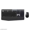 Portronics Key10 Combo Wireless Keyboard and Mouse Set with Wrist Rest, Multimedia Hotkeys, USB Receiver, Adjustable DPI,