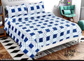 Polycotton Double bed sheet Size 90x90 inch With 2 pc Pillow Cover