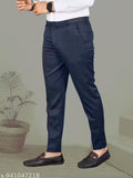 Men's Regular Fit Cotton Blend Formal Solid Trouser | Formal Pants For Men| Trouser for Men | Formal Trouser for Men | Casual Trouser for Men