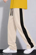 Mens Loose Fit Solid Stretchable track Trouser