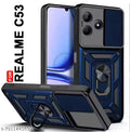 KS Bumper Protection Back Cover for Realme C53 Case with Camera Shield & In- Built Kickstand/360 Degree Protection  Case Cover for Realme C53