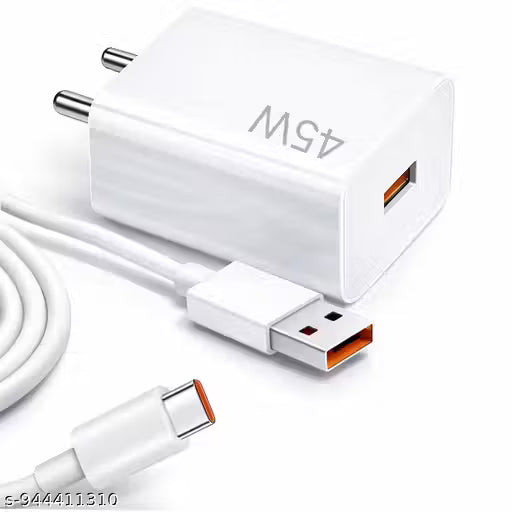 45 Watt 5A Super Fast Mobile Charger for Mobile with Detachable