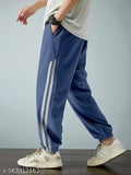 Nobero Men's Oversized Side Striped Joggers