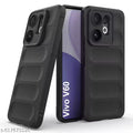 Vivo V60 Back Case Cover for Vivo V60 | Compatible for Vivo V60 Back Cover | Liquid Silicon Magic Case with Camera Protection | Black