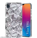 Stylish 2 in 1 Detachable Printed Back Cover for Vivoo | Shockproof, Lightweight & Premium Crystal Look (Black, Silver, Purple, Blue, Gold, Pink)