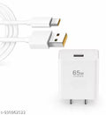 65W Fast Mobile Charger with Type-C Cable | Single USB Adapter | Quick & Safe Charging”