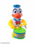 Key-Operated Cute Drummer Girl Rattle Musical Toy with Drumming and Dancing Action Toys for Kids Birthday Return Gift